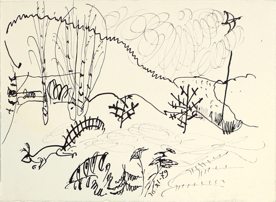 Маврина (Лебедева) Татьяна Алексеевна. Лот из двух работ, закрепленных на альбомном листе: